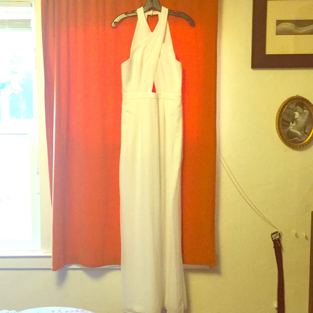 BCBG jumpsuit. Looks like a floor length dress.